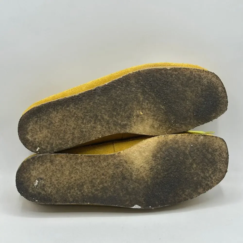 CLARKS x LEVIS Weaver Suede Shoes Sand Yellow Sz 10.5